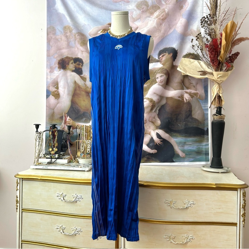 Adidas x Alexander Wang Blue Jersey Midi Dress!